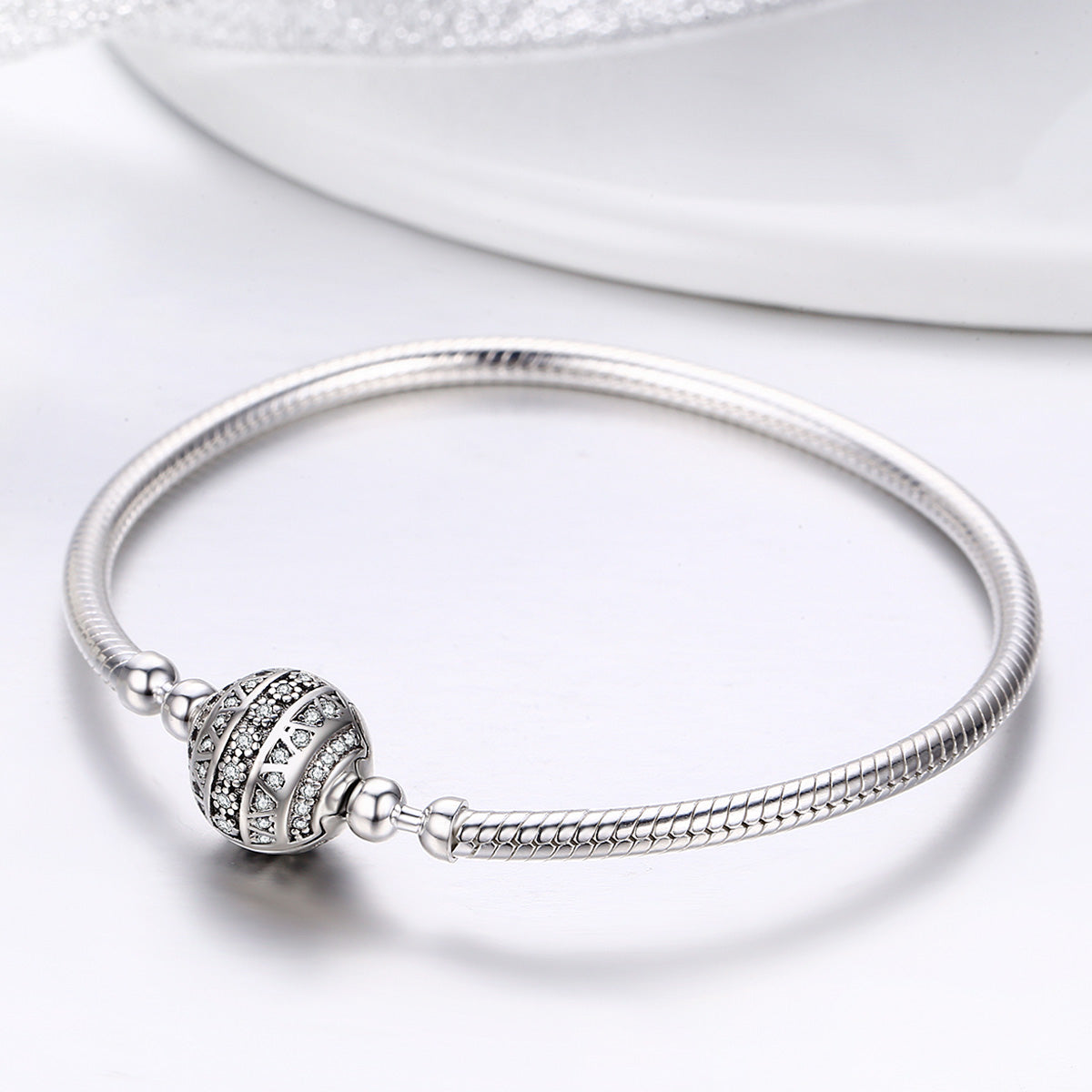 Sterling Silver Circular Head Bracelet