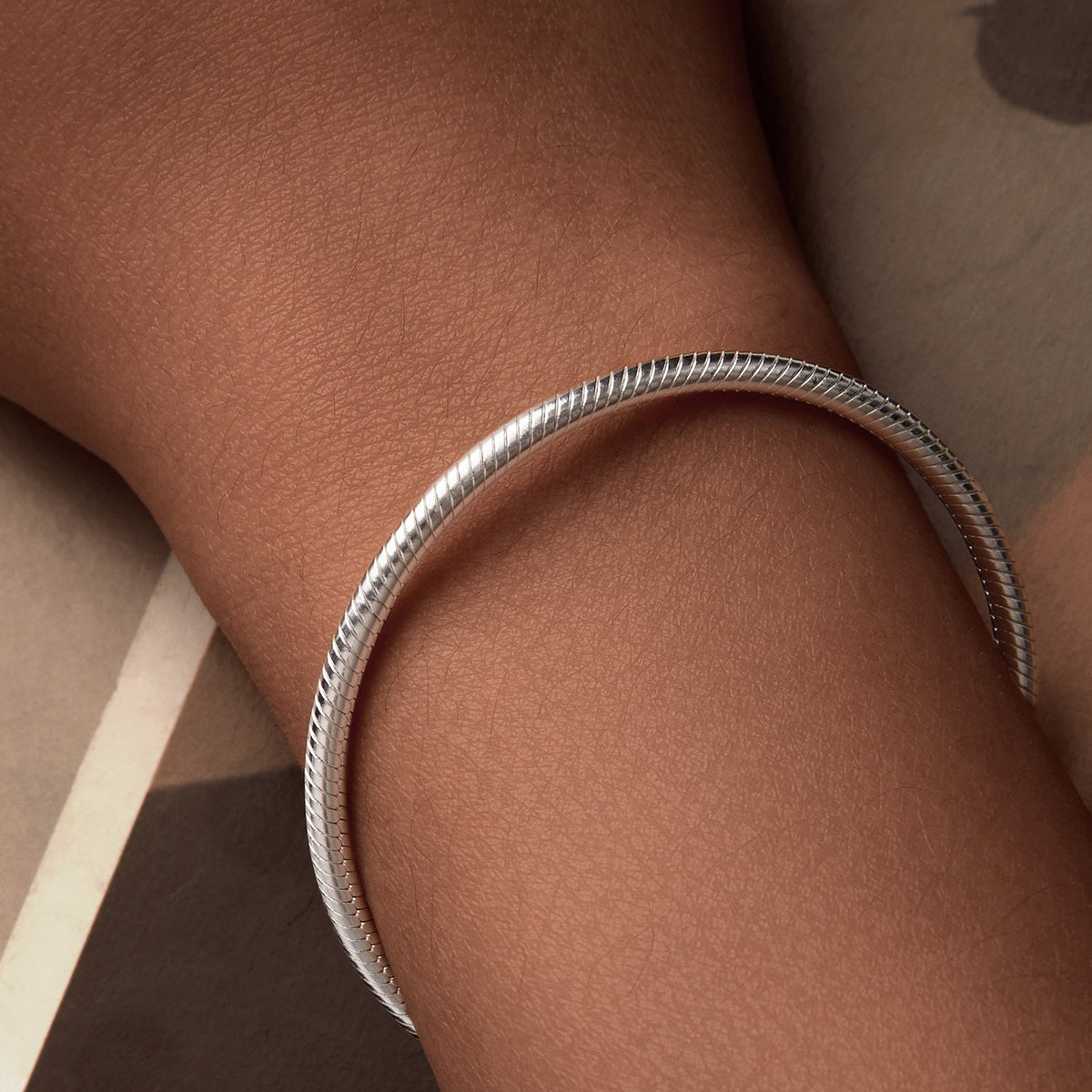 Sterling Silver Oxidized White Gold Bracelet