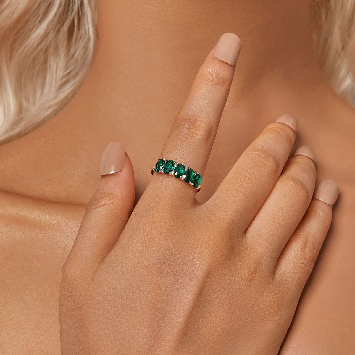 White Gold Plated Pavé Cubic Zirconia Ring