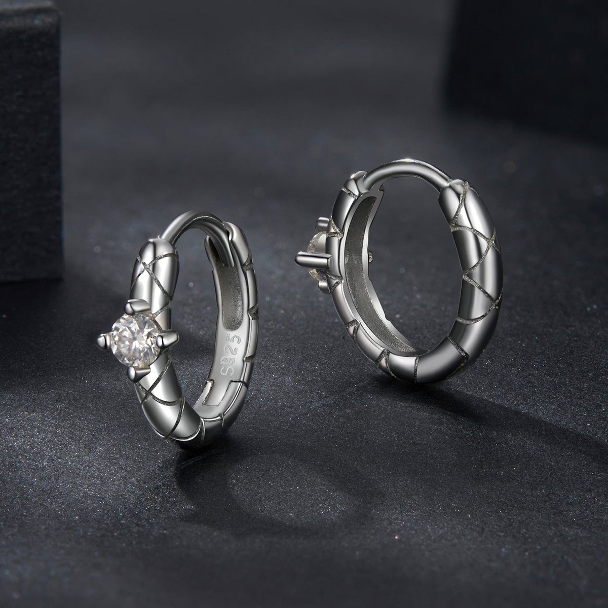 Sterling Silver Moissanite Earrings