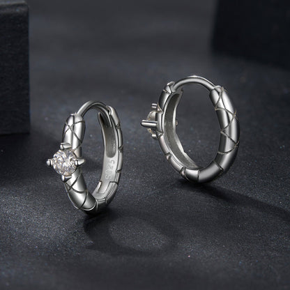 Sterling Silver Moissanite Earrings