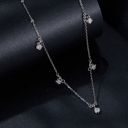 Sterling Silver Moissanite Necklace
