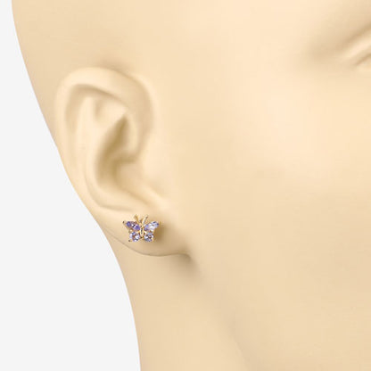 0.60 Carat Genuine Tanzanite .925 Sterling Silver Earrings