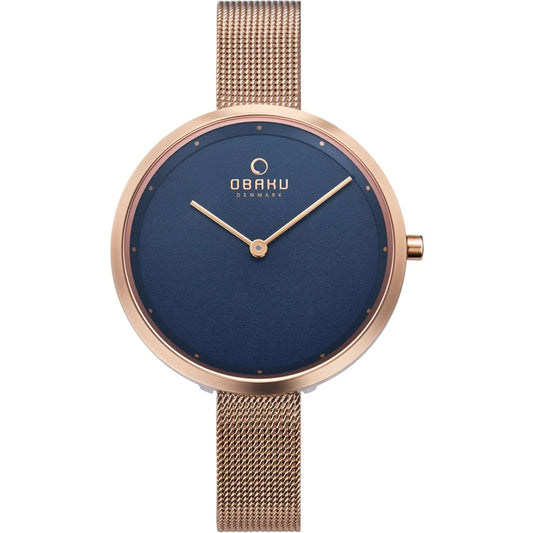 Obaku Classic Blue Dial Stainless Steel Watch