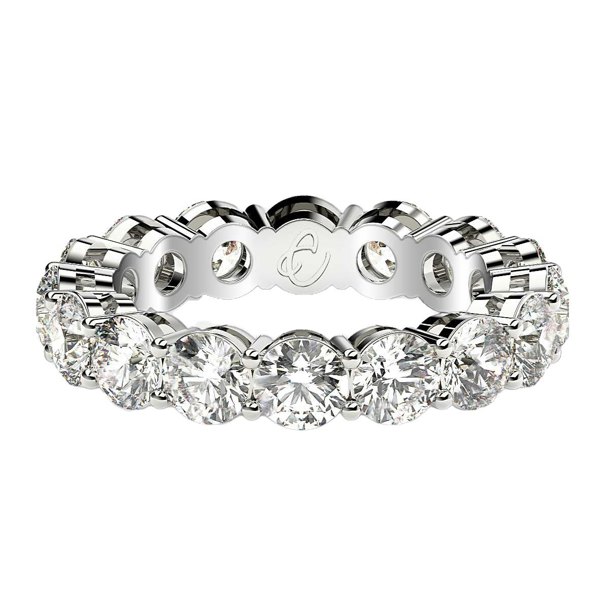 14K White Gold Lab Grown Diamond Eternity Ring (4 cttw FG/VS2)