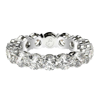 14K White Gold Lab Grown Diamond Eternity Ring (4 cttw FG/VS2)