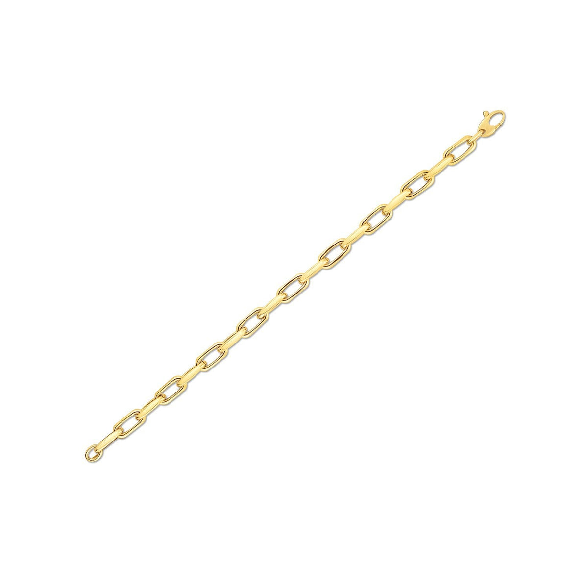 Yellow Gold French Cable Link Bracelet