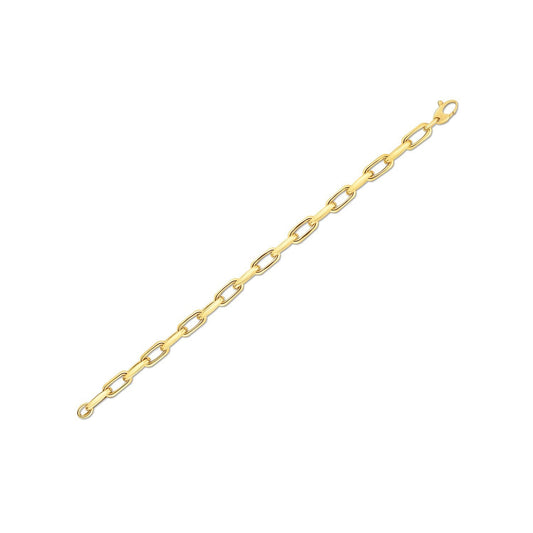 Yellow Gold French Cable Link Bracelet