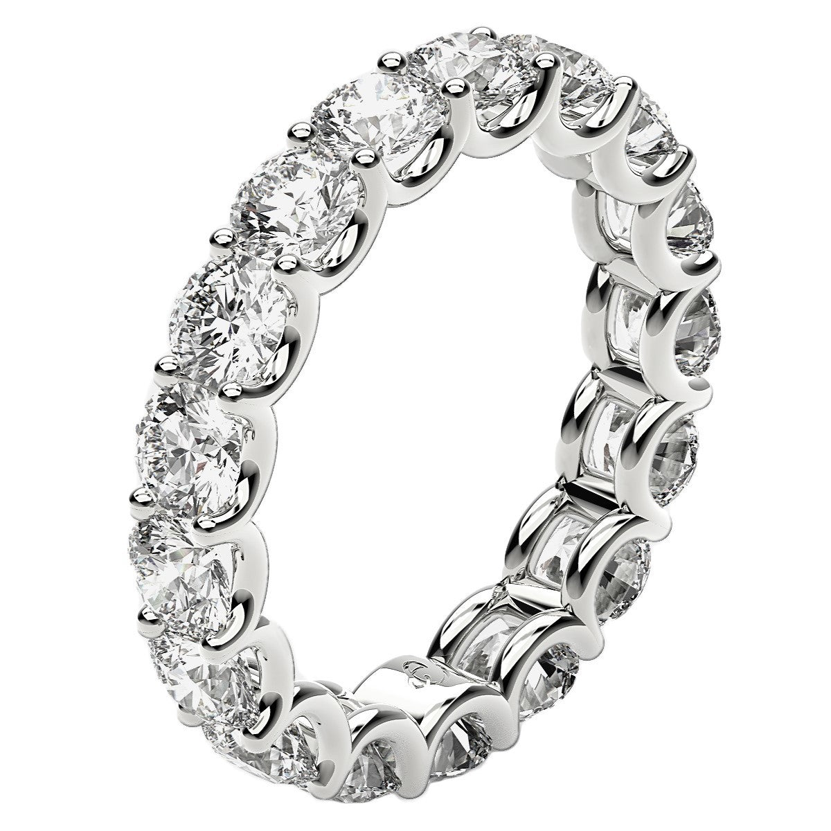 14K White Gold 3 cttw Lab Grown Diamond Eternity Ring