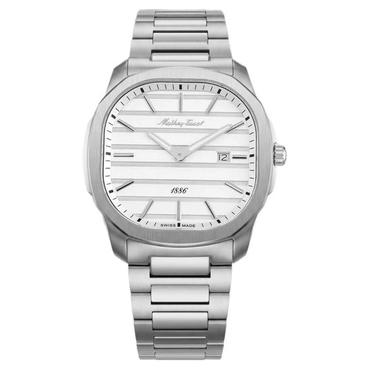 Stainless Steel Square Dial Quartz Watch