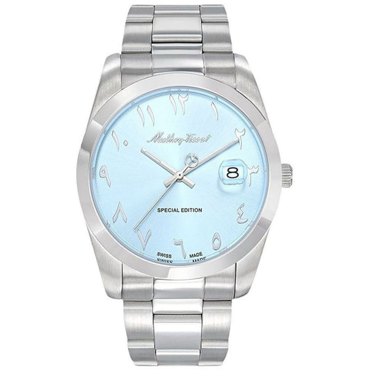Stainless Steel Blue Dial Watch