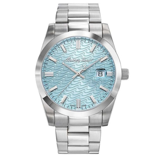 Stainless Steel Blue Dial Watch