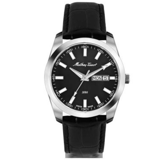 Stainless Steel Day-Date Watch