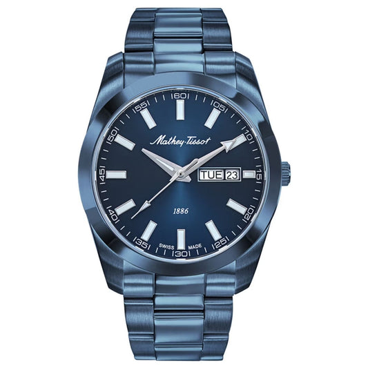 Stainless Steel 40mm Blue Dial Watch
