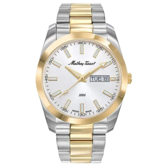 Two-Tone Stainless Steel Day-Date Watch