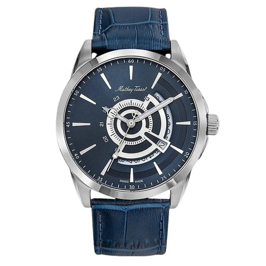 Stainless Steel 42mm Blue Dial Watch