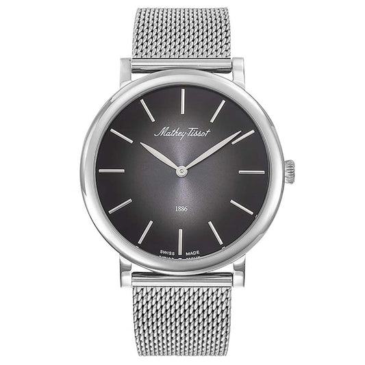 Stainless Steel Black Dial Watch