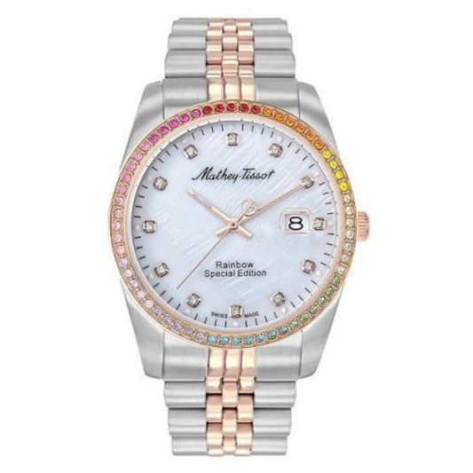 Mathey Tissot Rainbow Stainless Steel Bracelet Watch