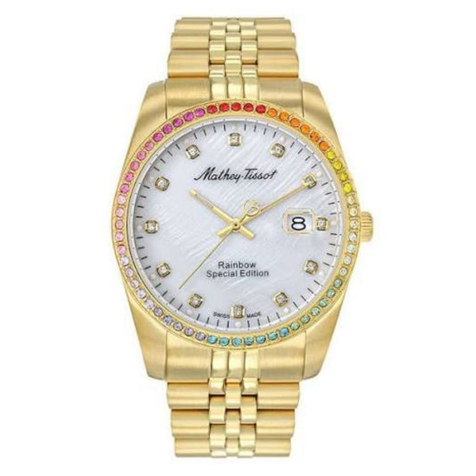 Tissot Rainbow Gold-Tone Stainless Steel Bracelet Watch