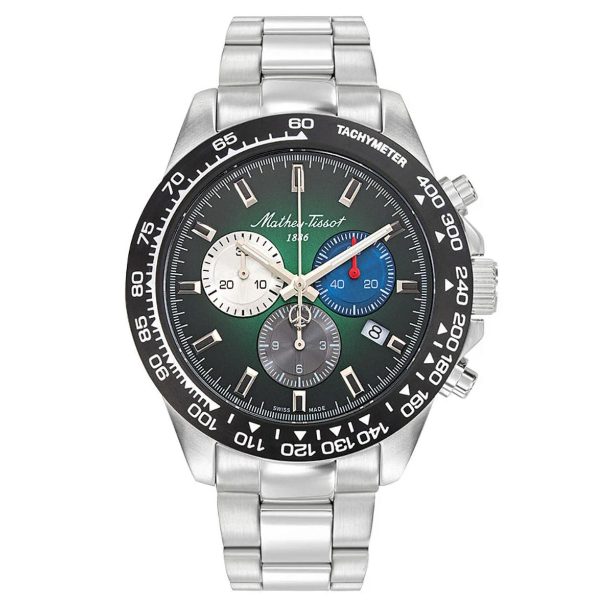 Mathey Tissot Mathy Chess Black Dial Stainless Steel Watch