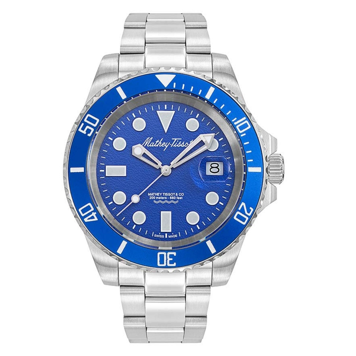 Jumbo II Blue Dial Stainless Steel Bracelet Watch
