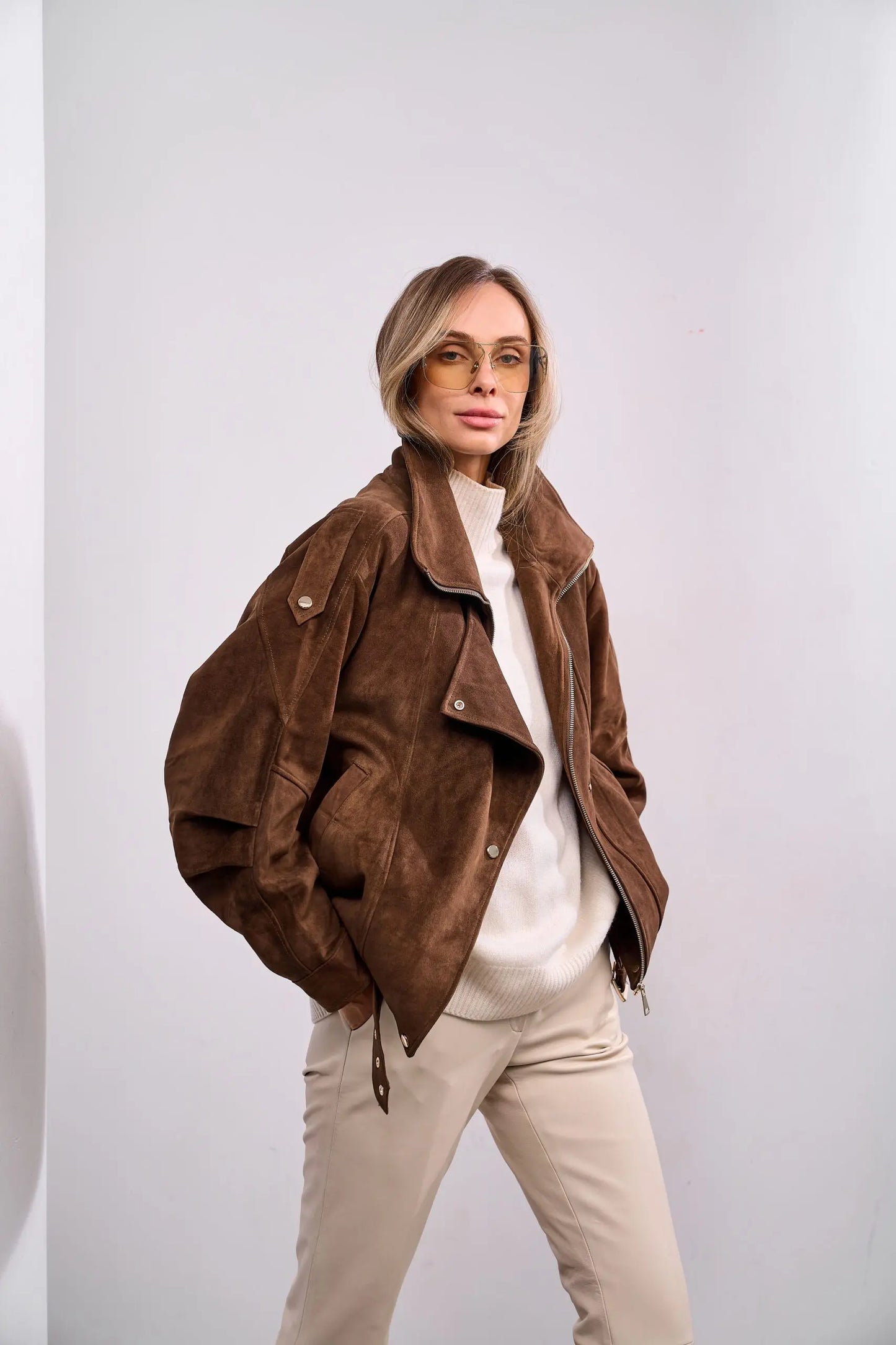 Oxford Genuine Lamb Leather Suede Jacket
