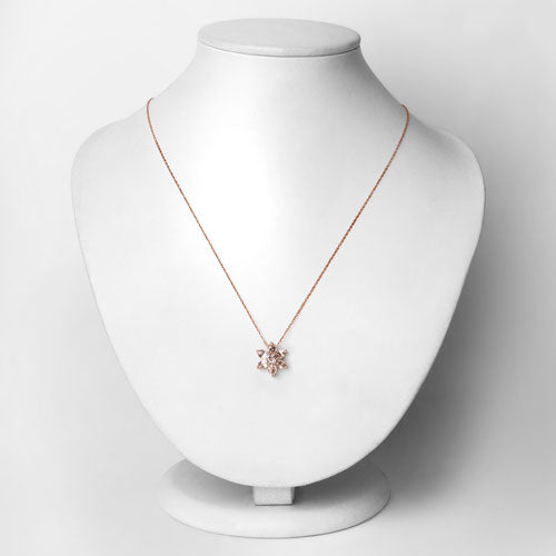 10K Rose Gold Morganite Pendant