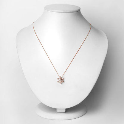 10K Rose Gold Morganite Pendant
