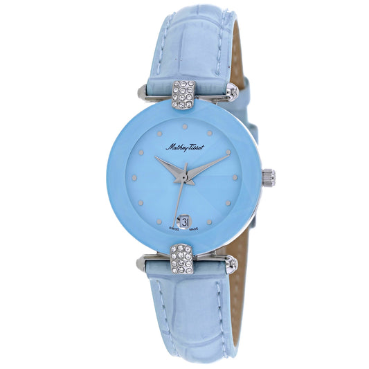 Tissot Pyramide Blue Leather Watch
