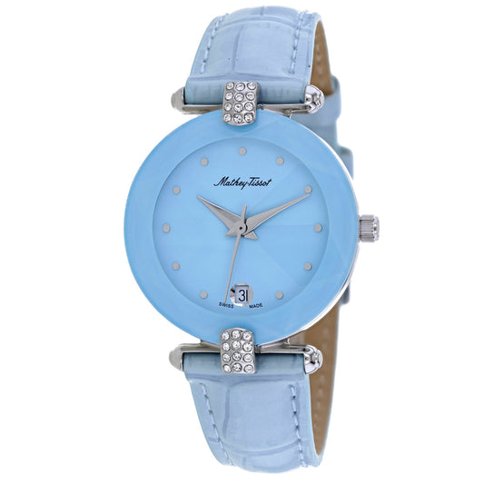 Tissot Pyramide Blue Leather Watch