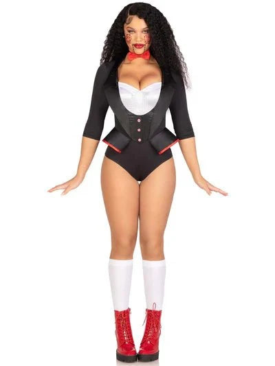 Pretty Puppet Costume Women's Sexy Horror Puppet Halloween Outfit