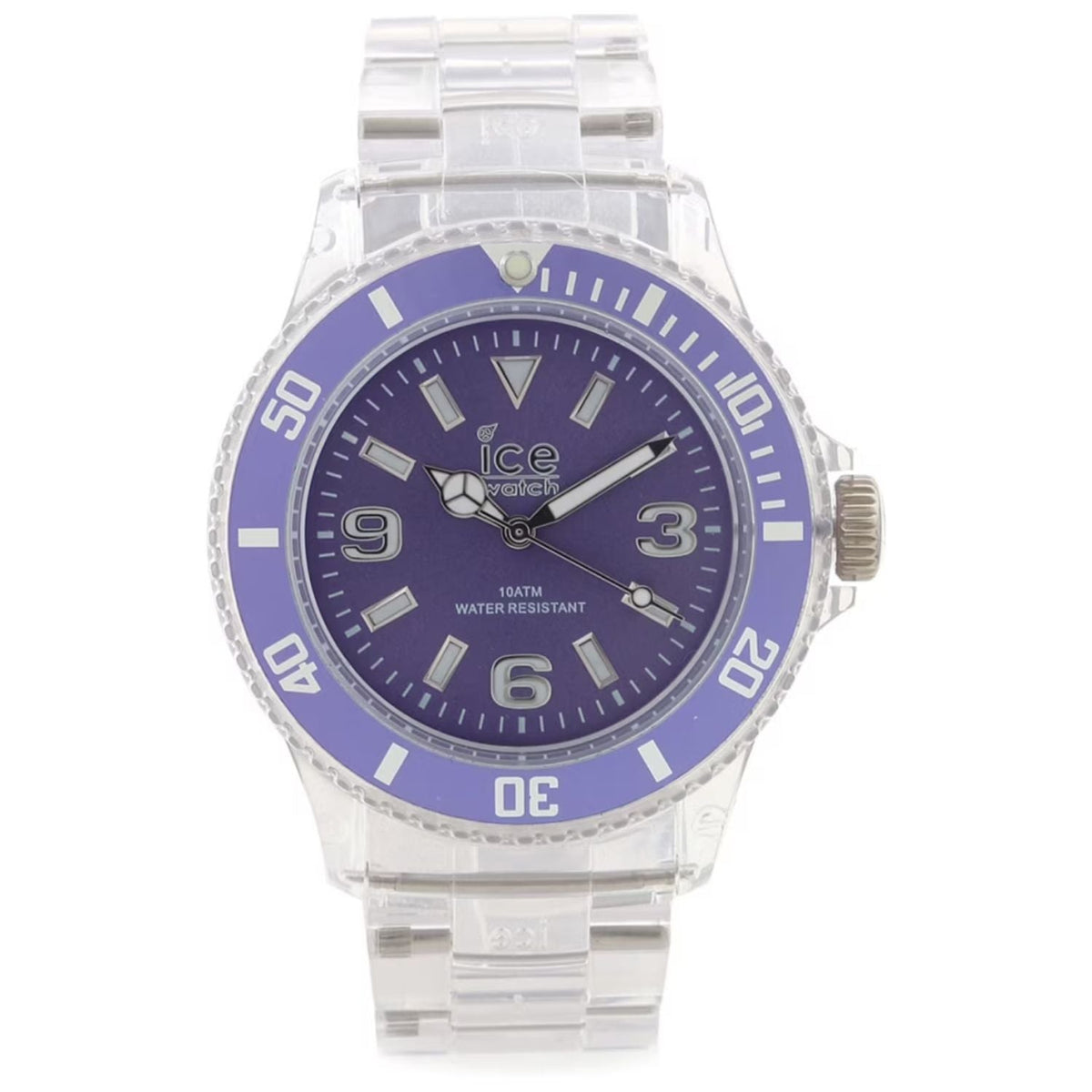 Ice-Watch Ice-Pure Purple Dial Clear Resin Watch
