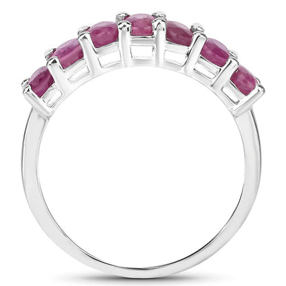 Sterling Silver Ruby Eternity Ring