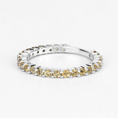 Citrine Eternity Ring