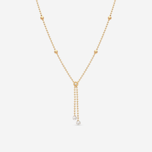 Roberto Coin 18K Yellow & White Gold Diamond Lariat Necklace 7773117AJCHX