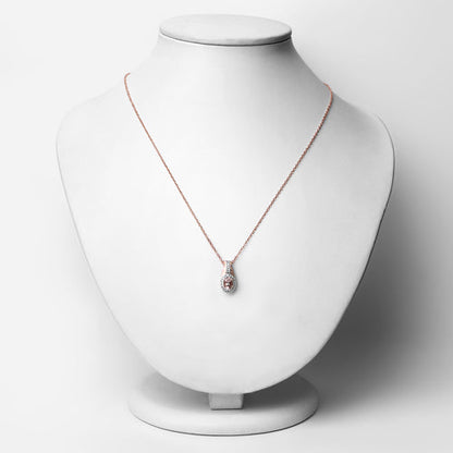 Sterling Silver Morganite and White Topaz 3-Piece Jewelry Set