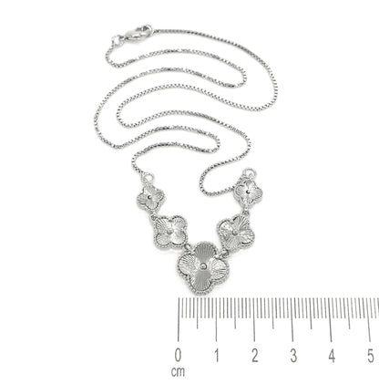 Silver Clover Inspired 18K Gold Plated Necklace