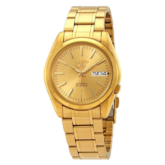 Gold-Tone Stainless Steel Automatic Bracelet Watch