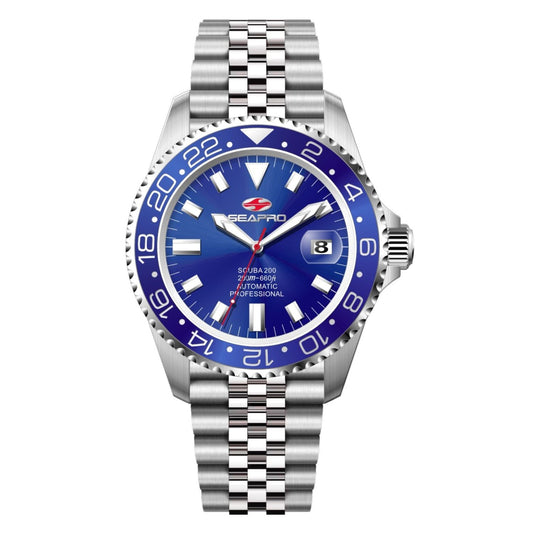 Seapro Grand Meridian Blue Stainless Steel Bracelet Watch