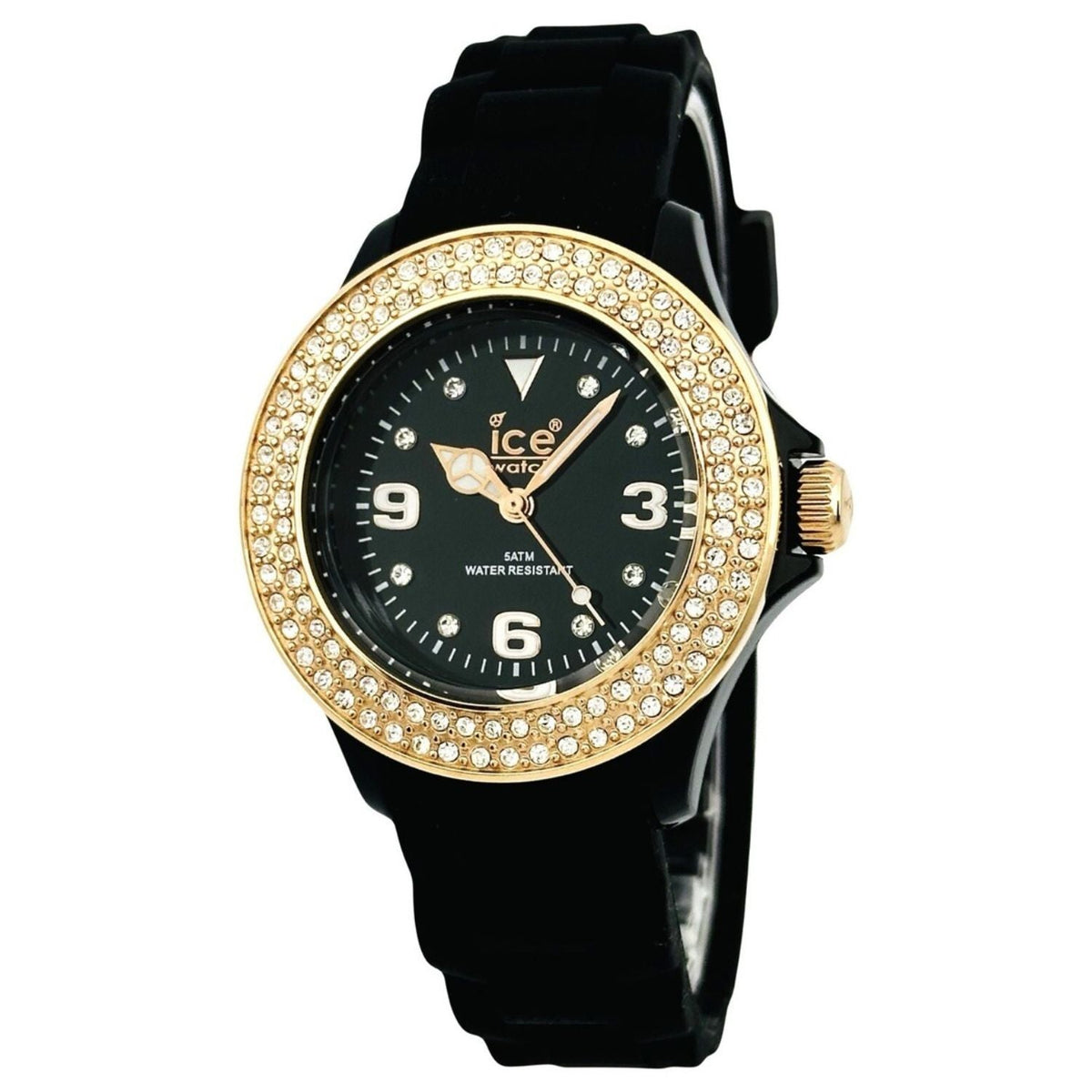 Ice-Watch Stone Sili Black Silicone Watch