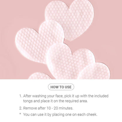 TenZero Hydronic Acid & Niacinamide Heart Serum Pad – Made in Korea