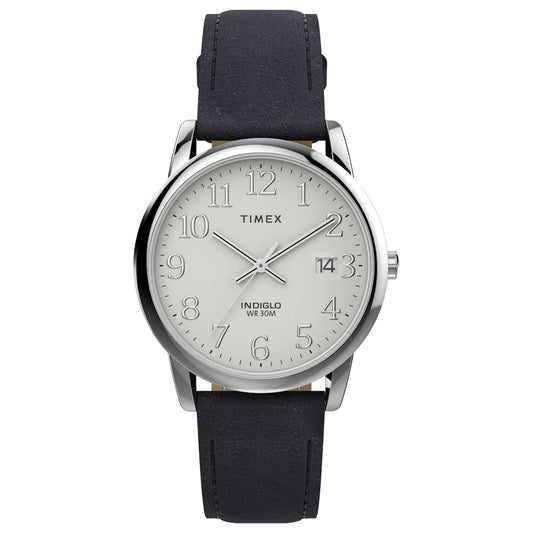 Timex Classic White Dial Black Leather Watch