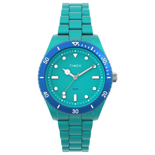 Timex Classic Green Plastic Quartz Watch