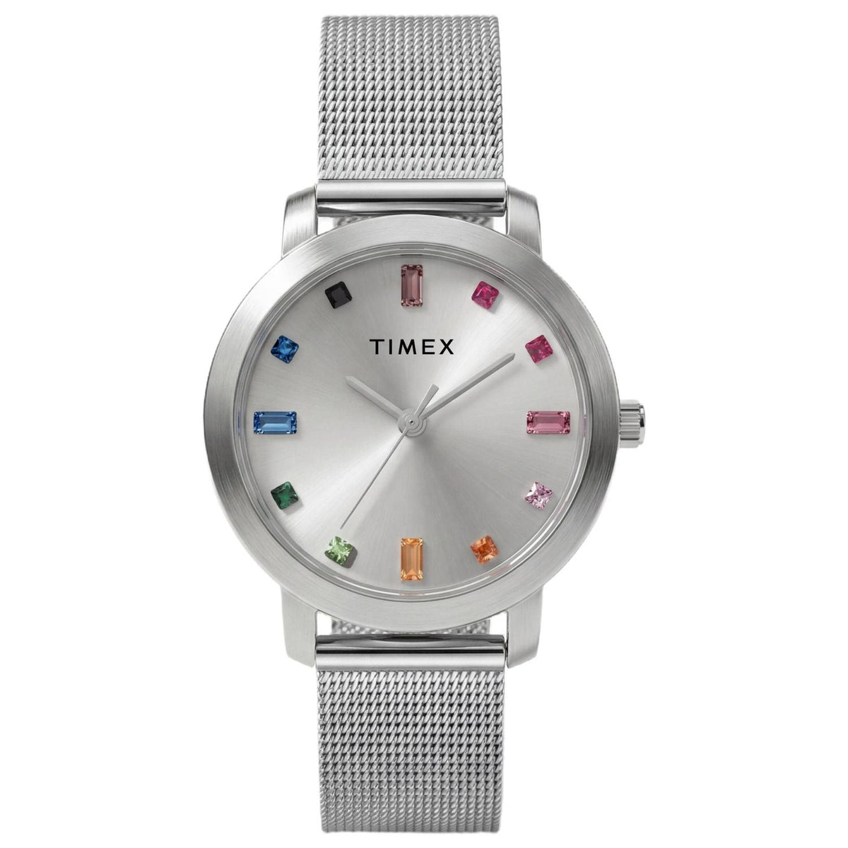 Timex Main Street Silver Stainless Steel Bracelet Watch