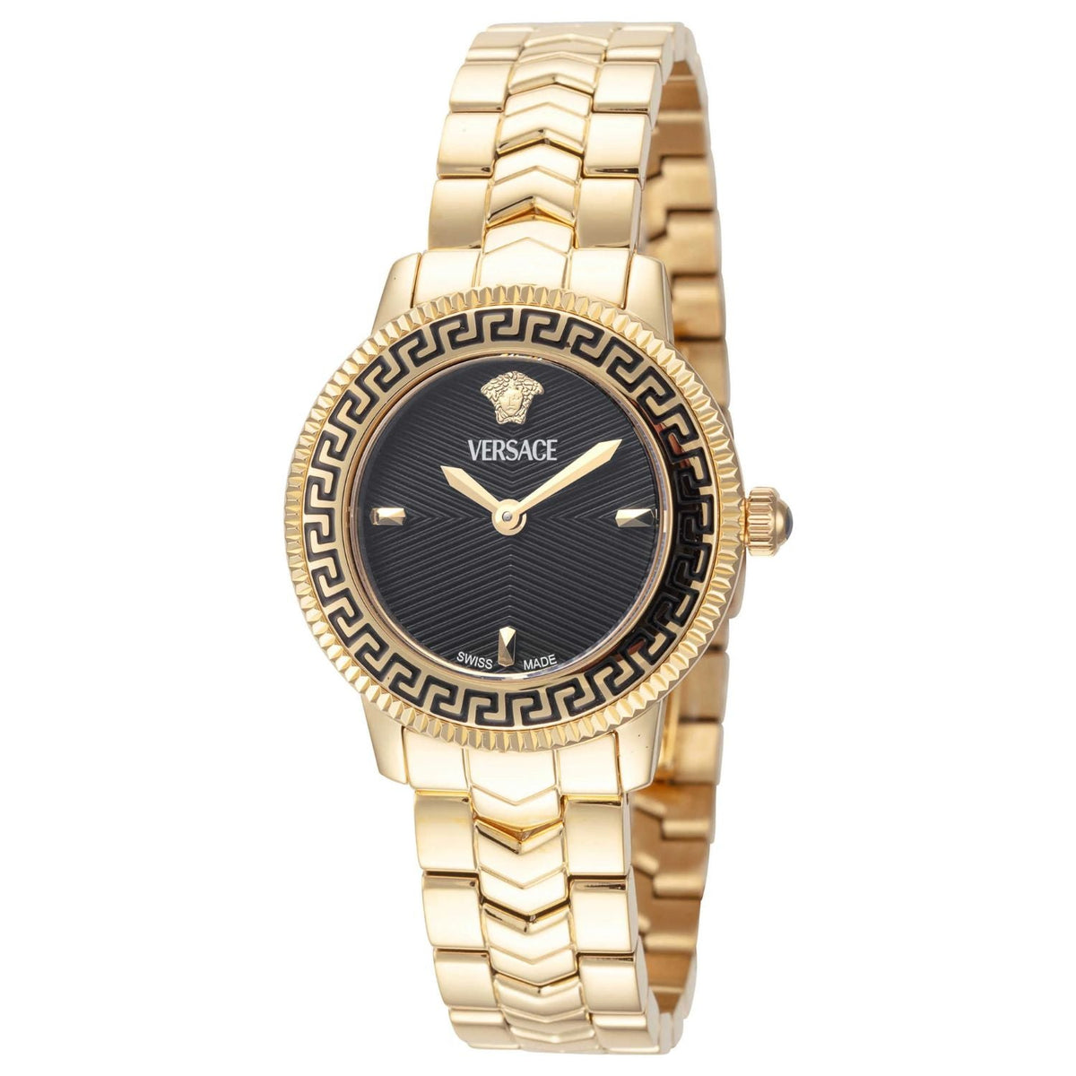 V-Icon Gold-Tone Stainless Steel Watch