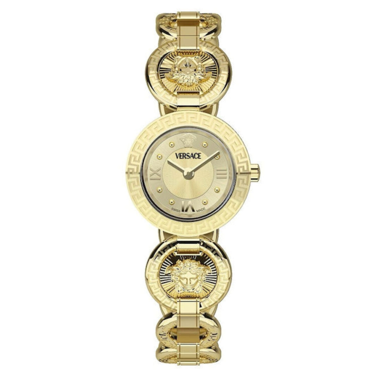 Versace Greca Gold-Tone Stainless Steel Watch