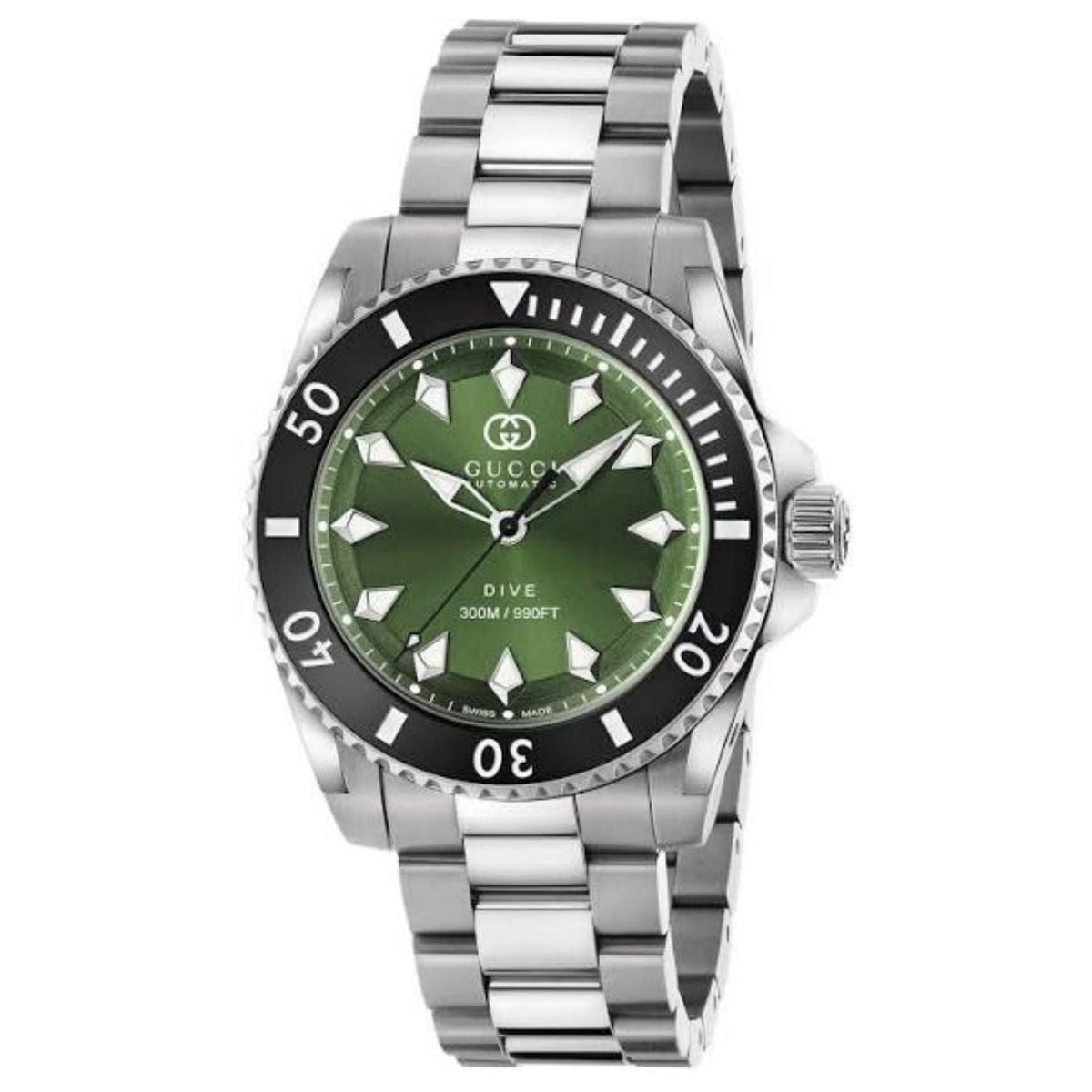 Gucci Dive Classic Green Stainless Steel Watch