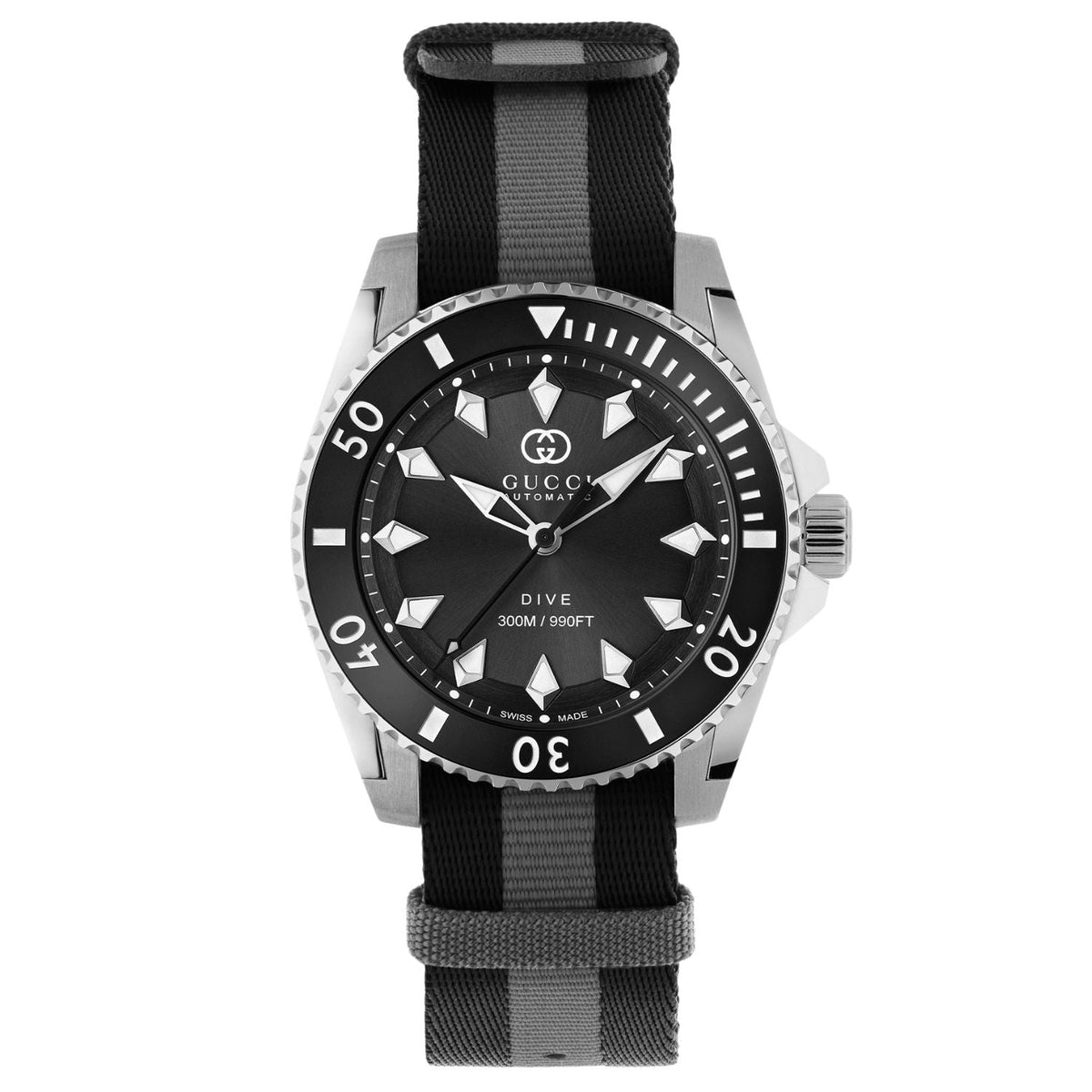 Gucci Dive Black Nylon Watch